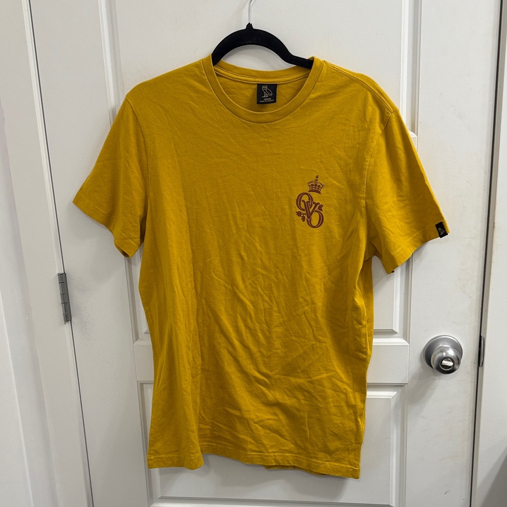 October's Very Own‎ OVO Yellow Graphic T-Shirt Size Medium